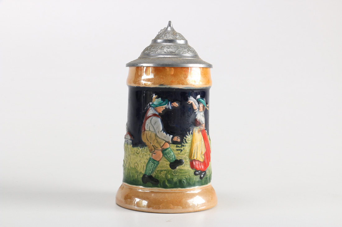 Group of Miniature, Ceramic, and Metal Steins