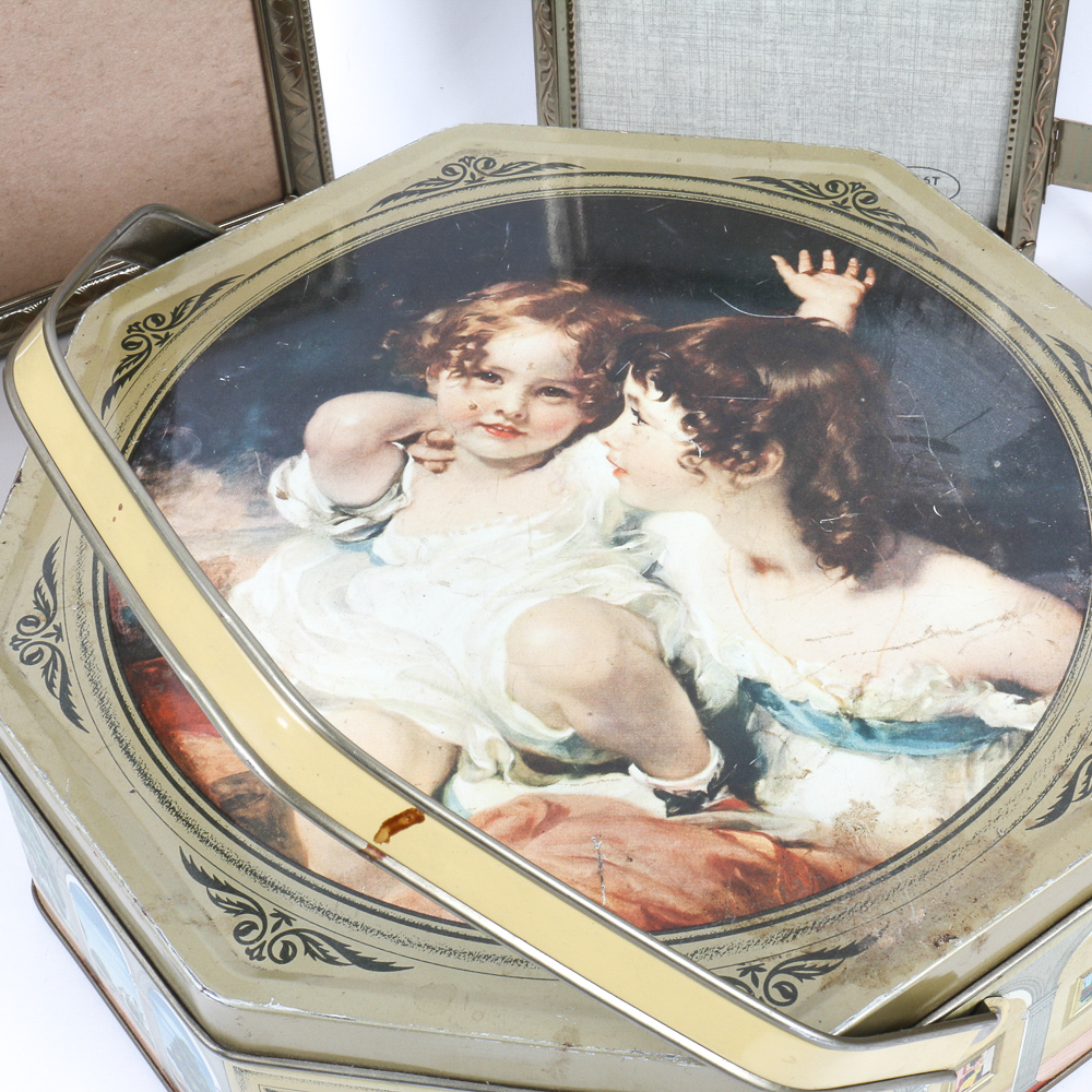 Vintage Picture Frames and Tin