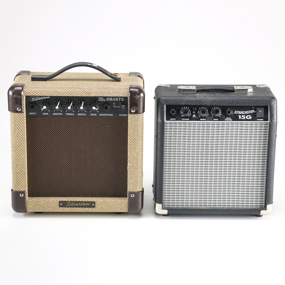 Silvertone and Fender Starcaster Guitar Amplifiers