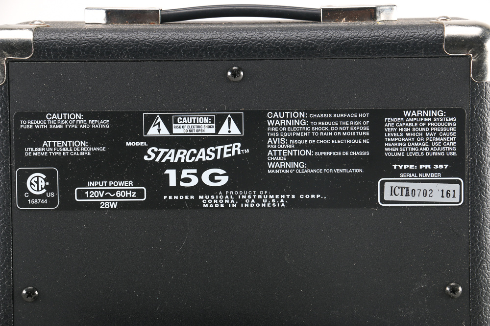 Silvertone and Fender Starcaster Guitar Amplifiers