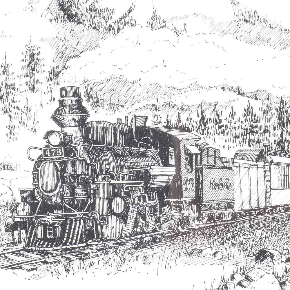 G.E. Geivett Framed Offset Lithographs Colorado