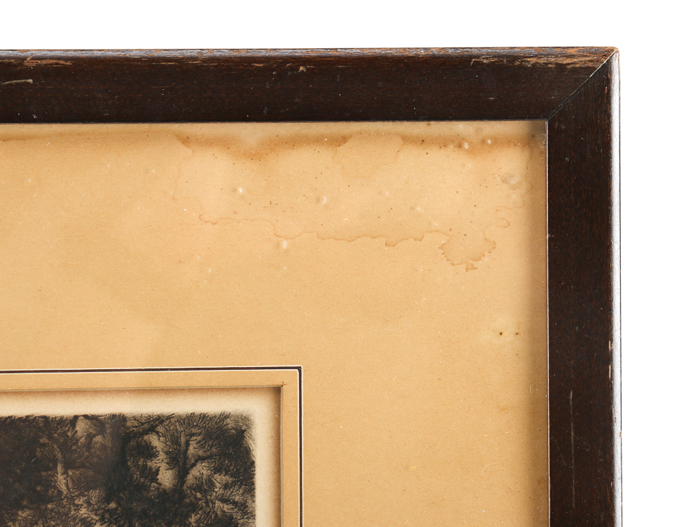 Frederick Robbins Etching with Aquatint "Newfound Lake, N.H."