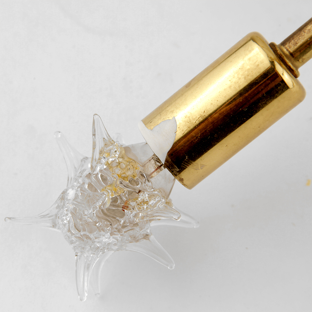 1950's Mid Century "Sputnik" 12 Arm Chandelier Lamp with Starlight Bulbs