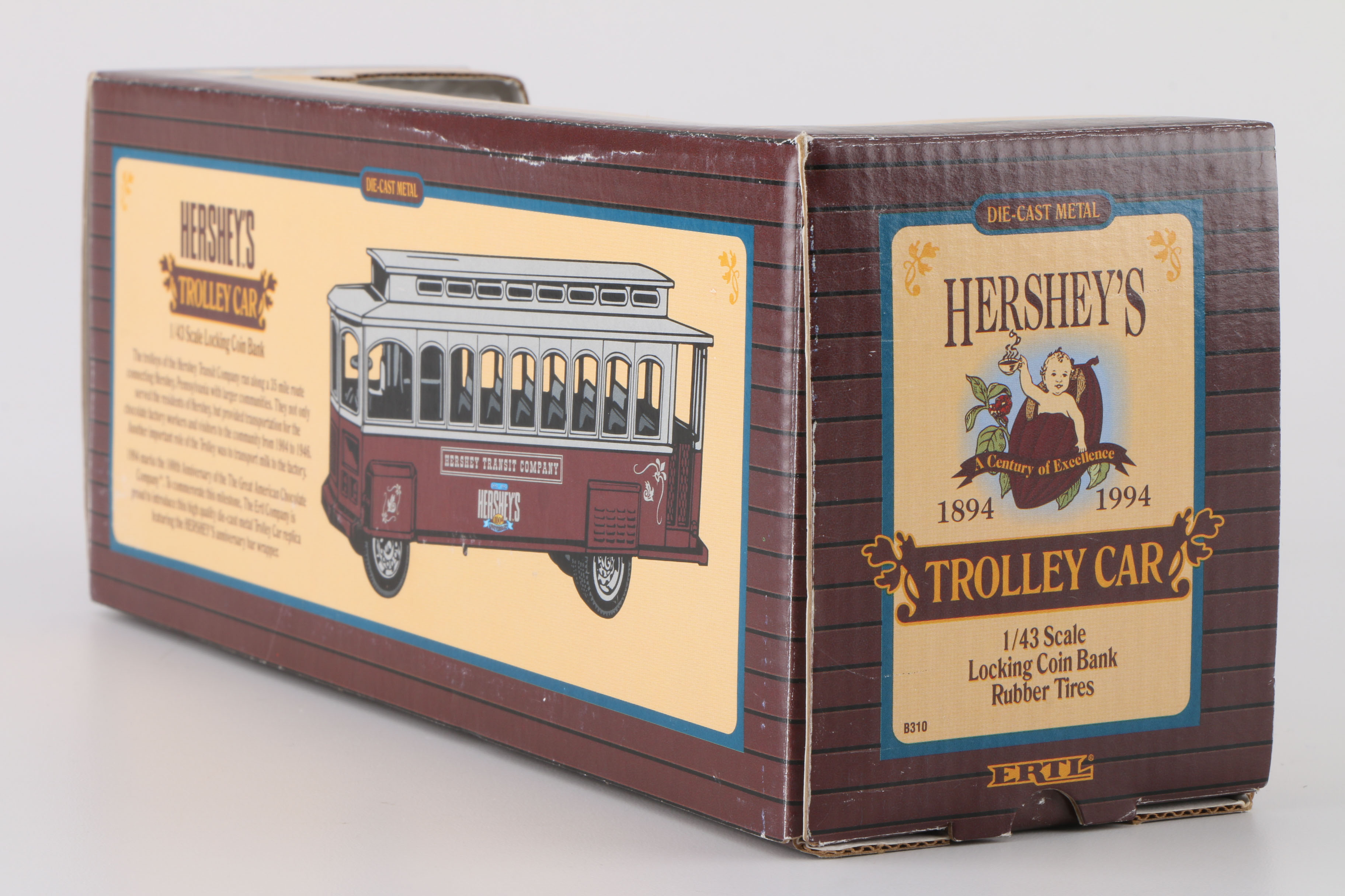 Die-Cast Hershey's Trolley Car Coin Bank