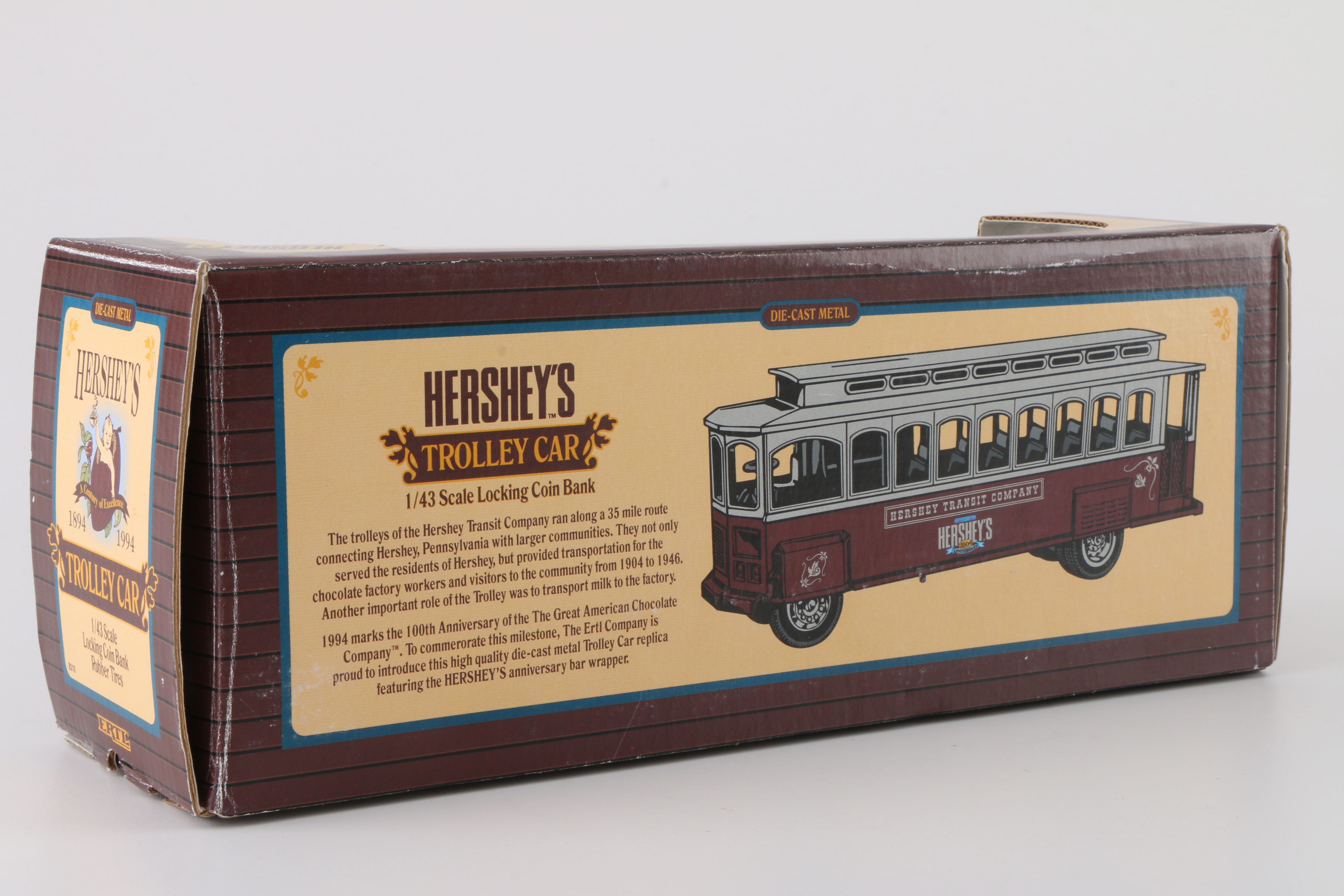 Die-Cast Hershey's Trolley Car Coin Bank