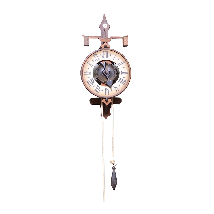 Verge and Foliot Wall Clock