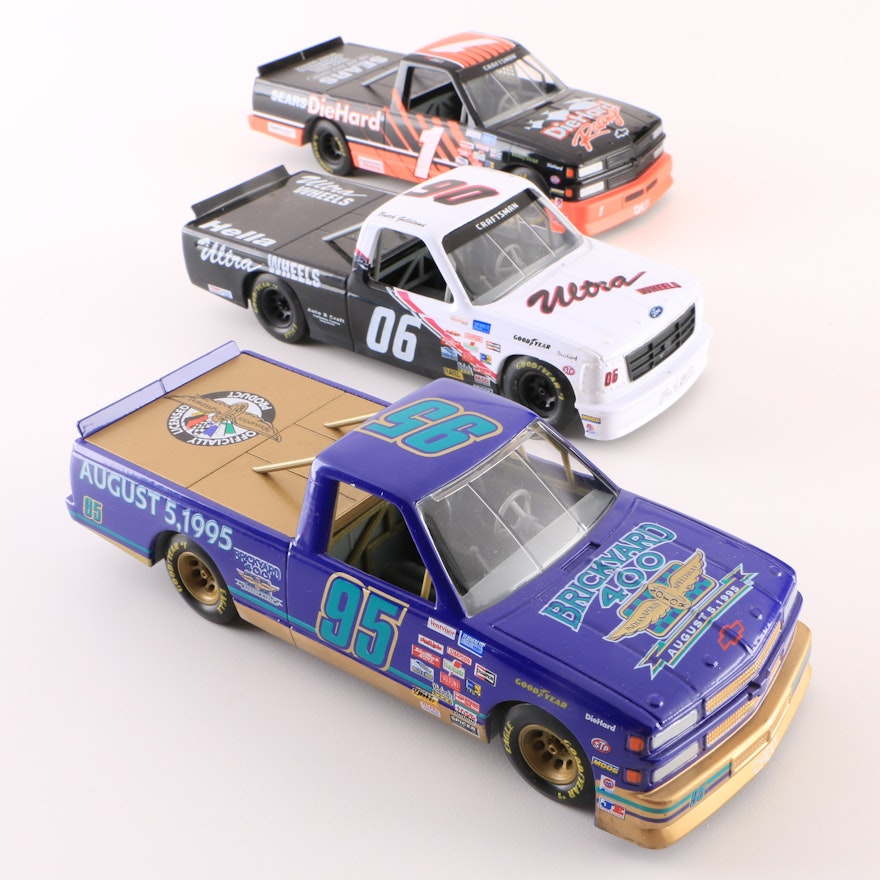 Collection of NASCAR Truck Series Die-Cast Pick-Ups