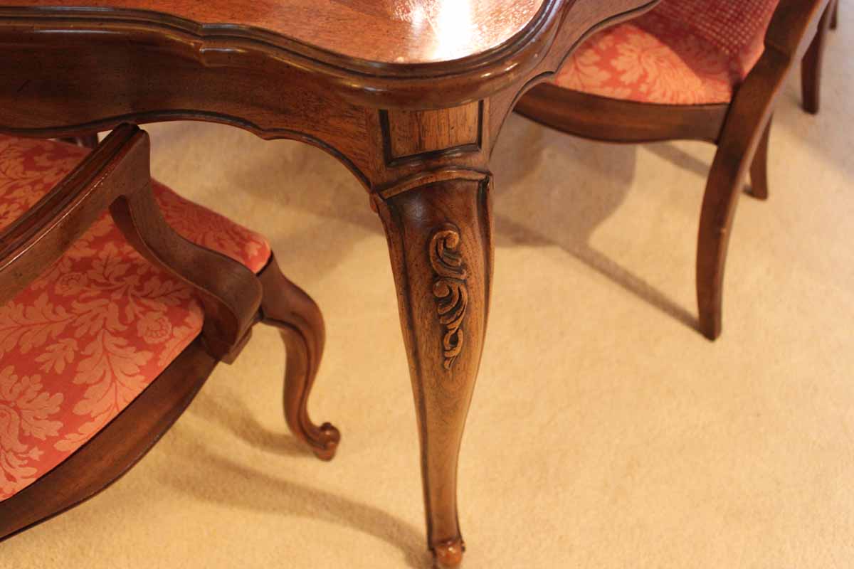 Thomasville Dining Room Set with Cane Back Chairs