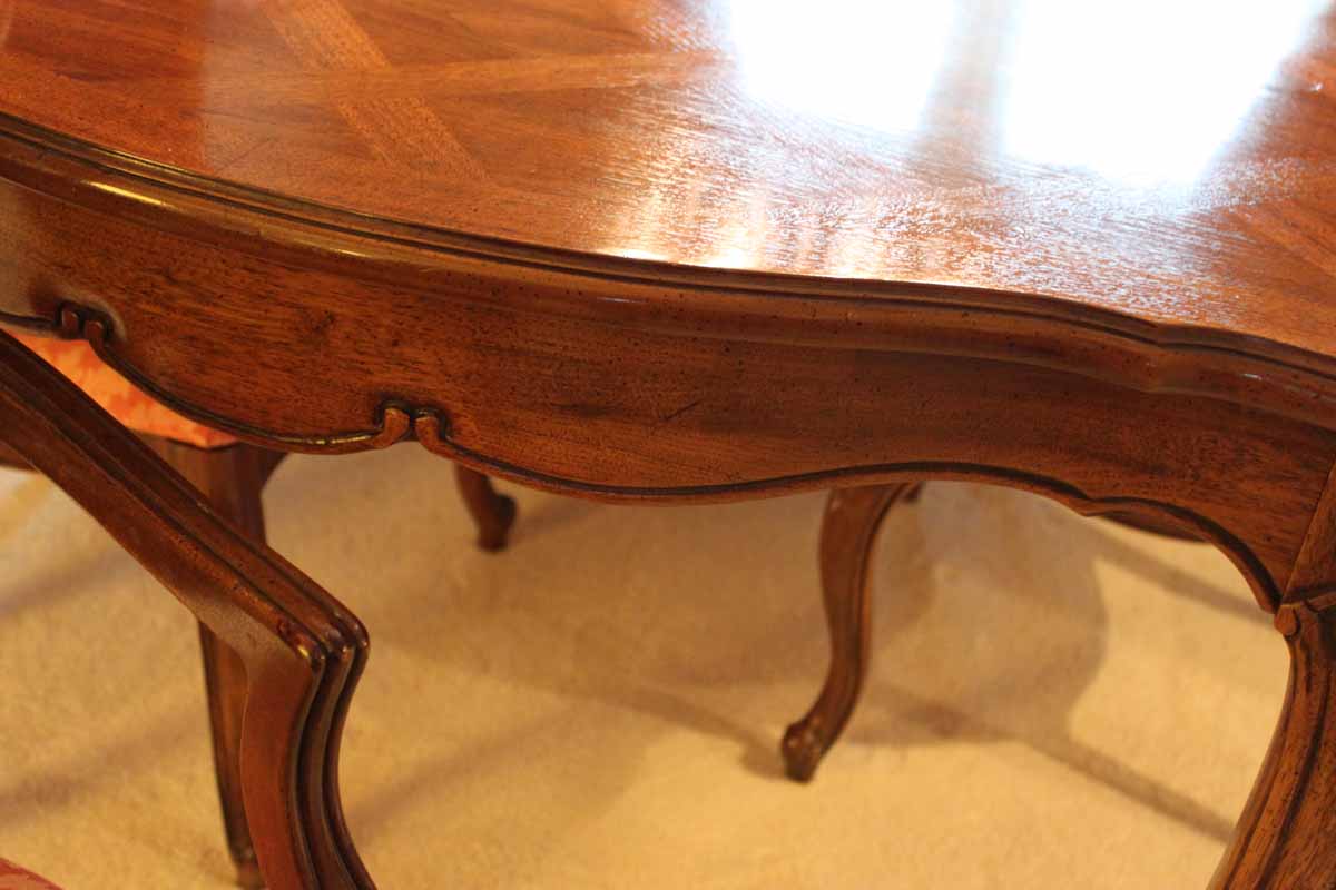 Thomasville Dining Room Set with Cane Back Chairs