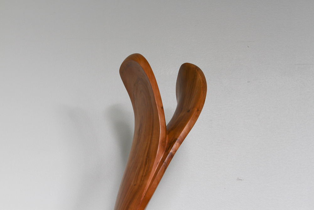Bruce Johnson Carved Cherry Sculpture, "Duet"