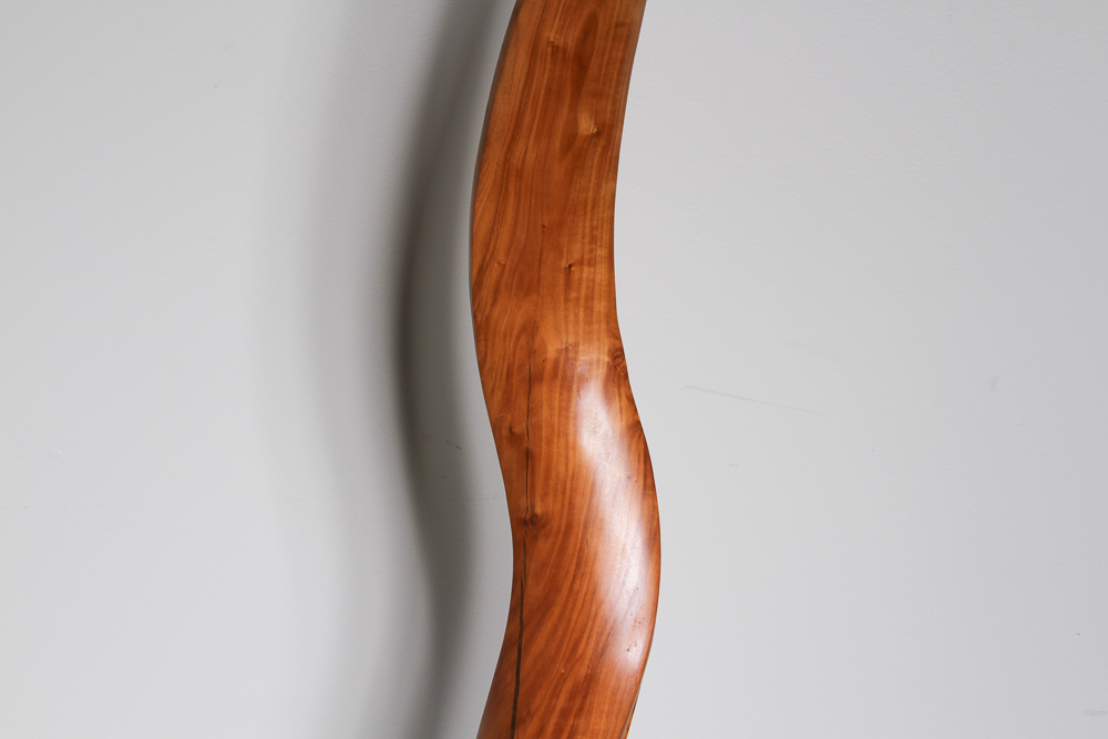 Bruce Johnson Carved Cherry Sculpture, "Duet"