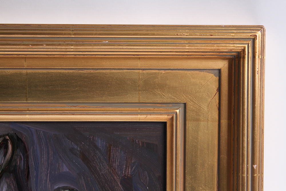 Nancy Switzer 'Portrait of a Skillet' Oil Painting on Canvas Panel