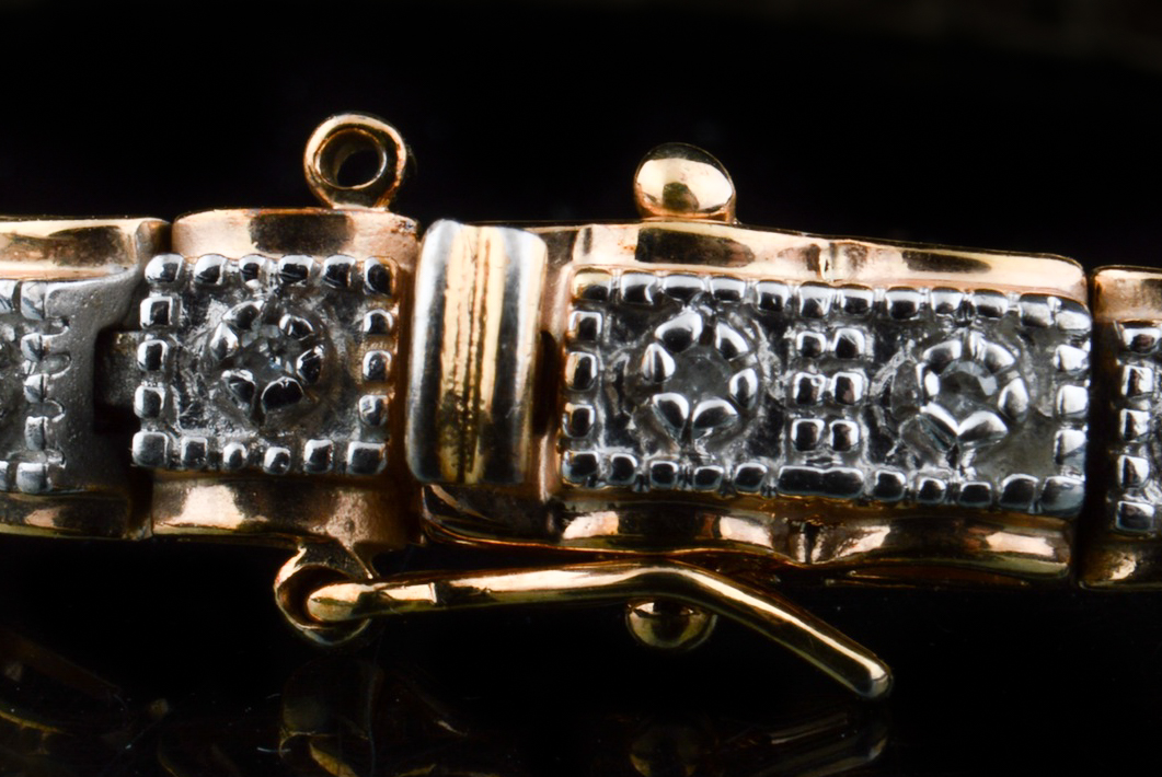 Sterling Silver and Diamond Tennis Bracelet