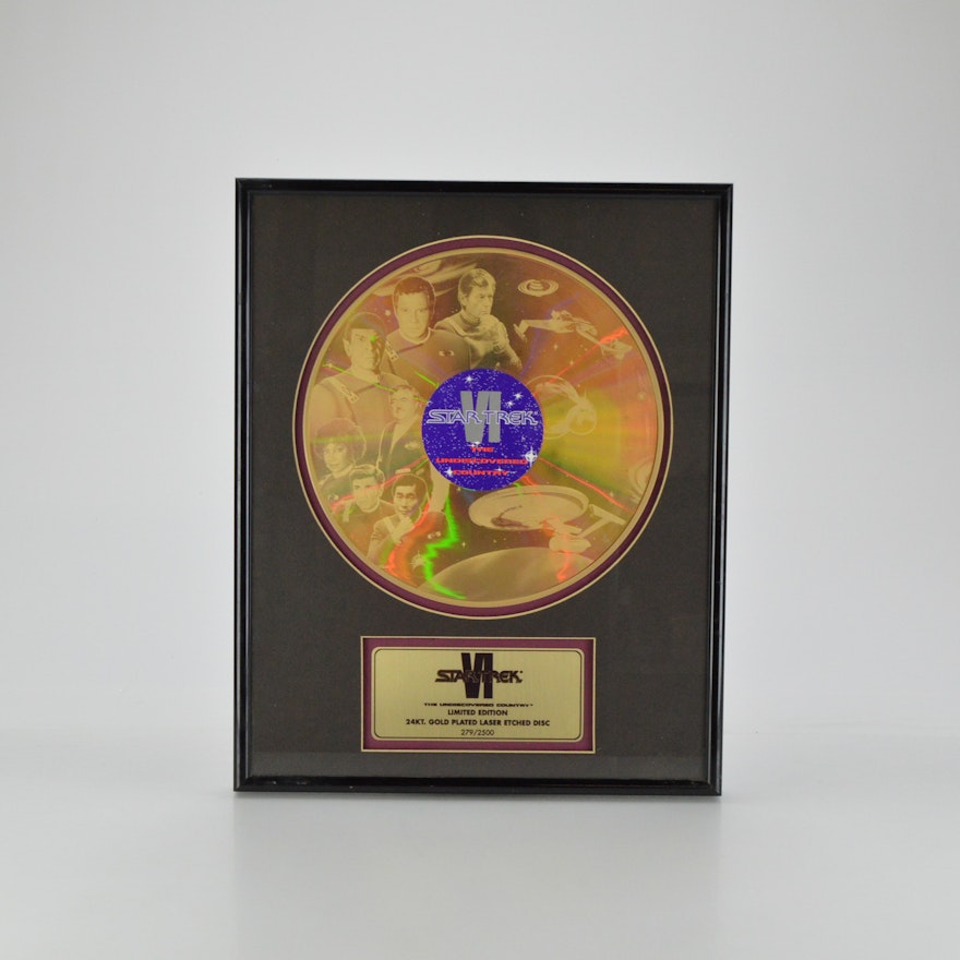 Star Trek VI Limited Edition 24K Gold Plated Laserdisc
