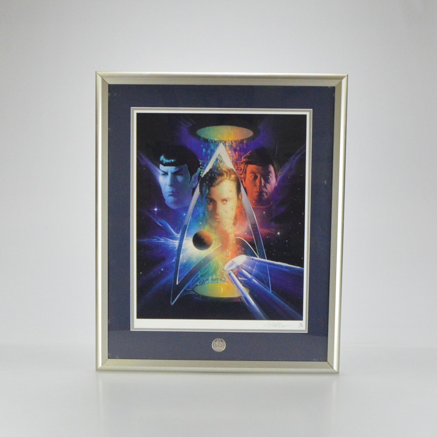 "Beyond the Final Frontier" Framed and Signed Offset Lithograph