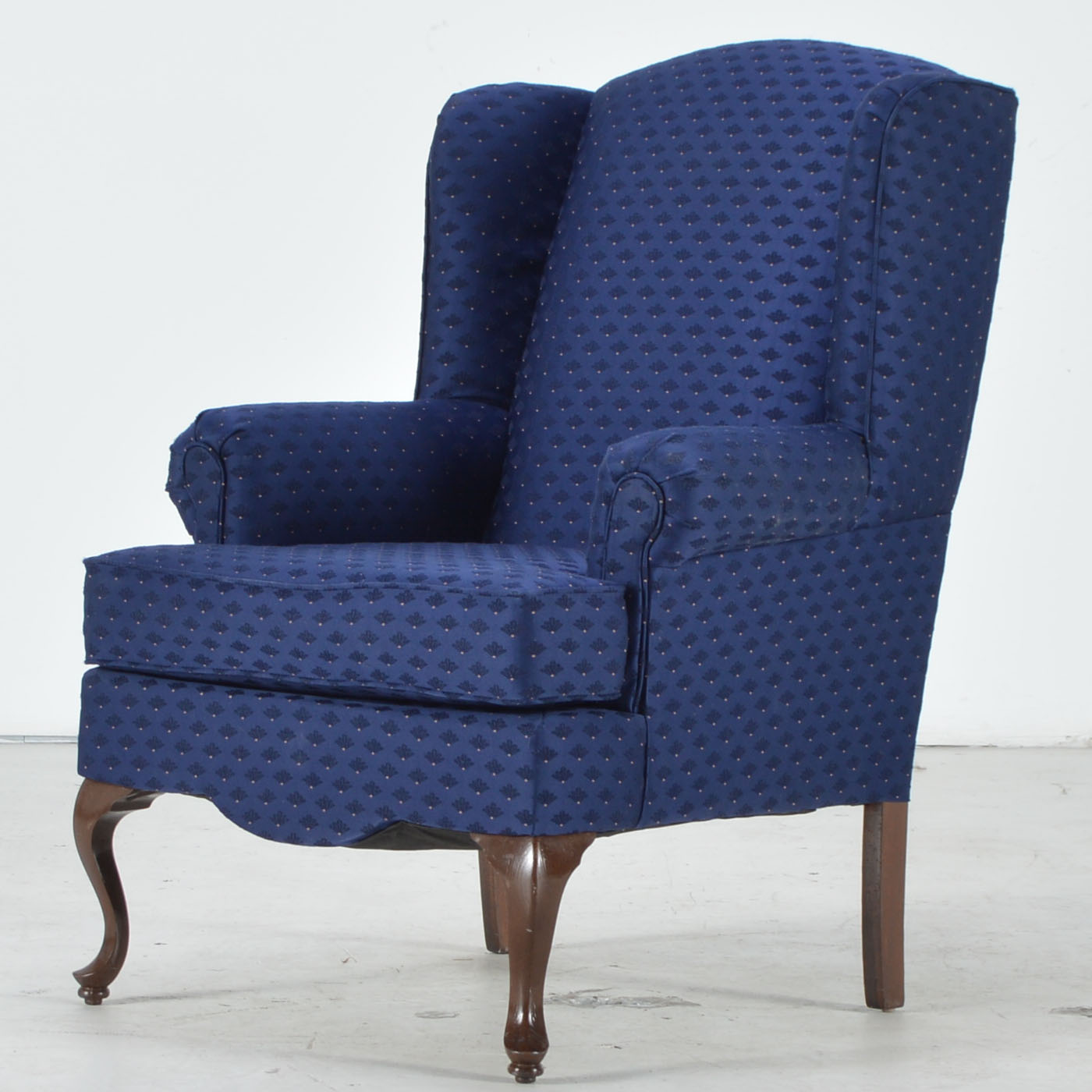Navy Wingback Chair