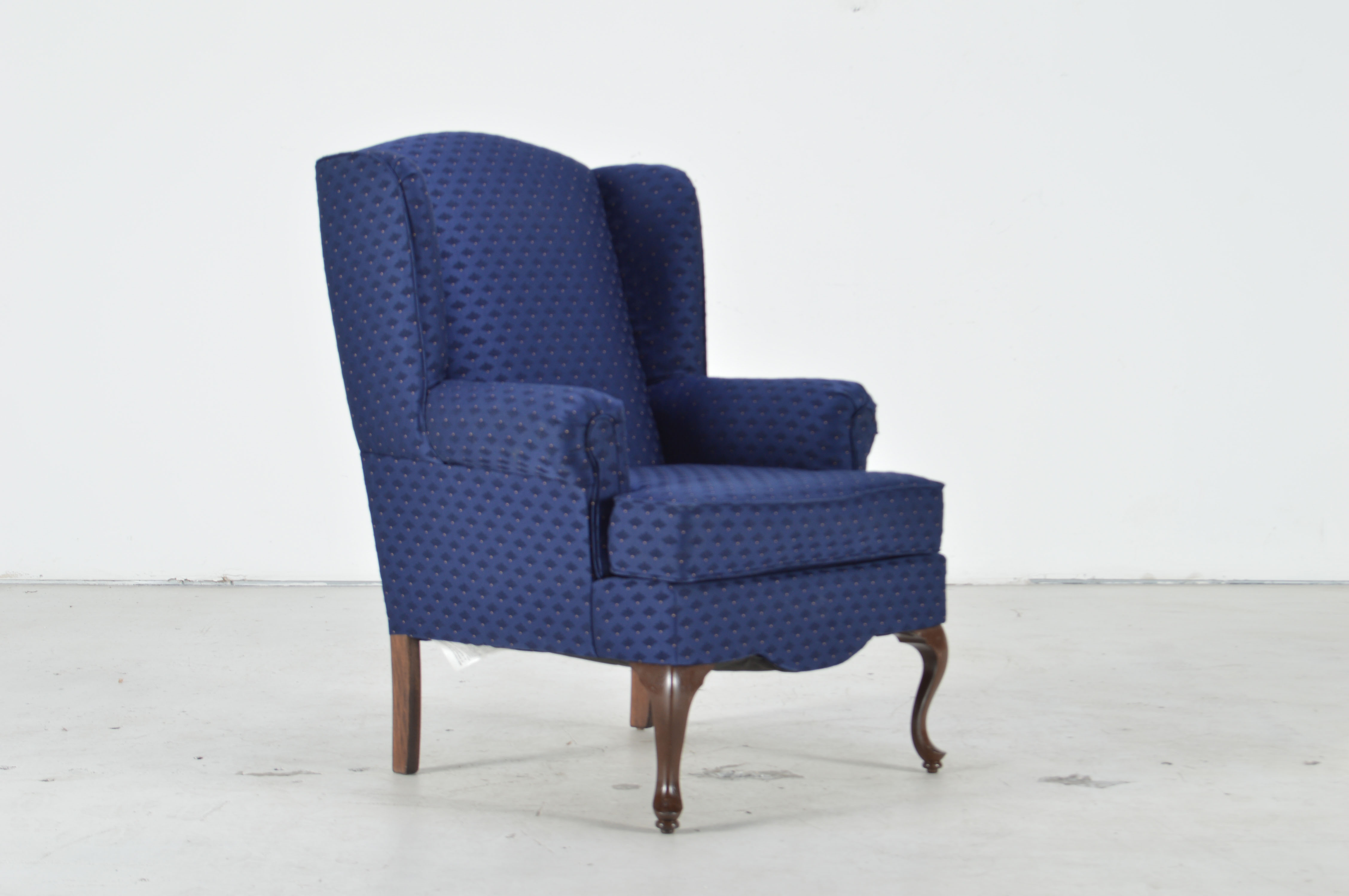 Navy Wingback Chair