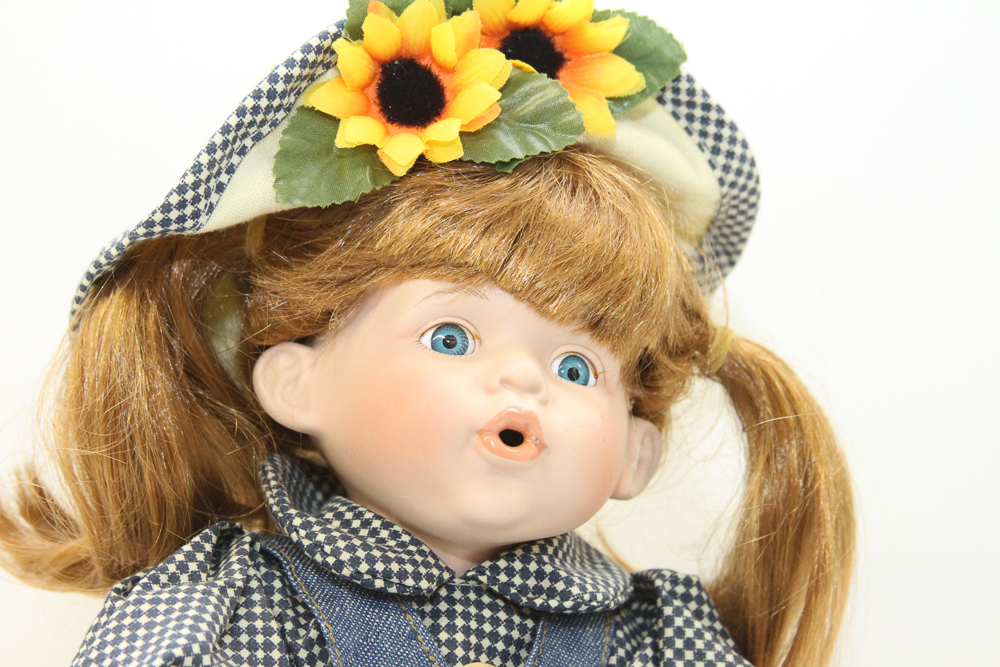 Group of Vintage Porcelain Dolls