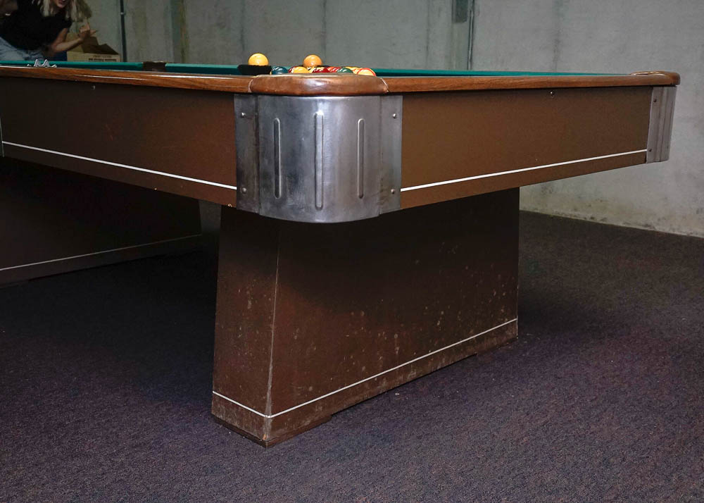 C.C. Steepleton Co. Billiard Table and Accessories