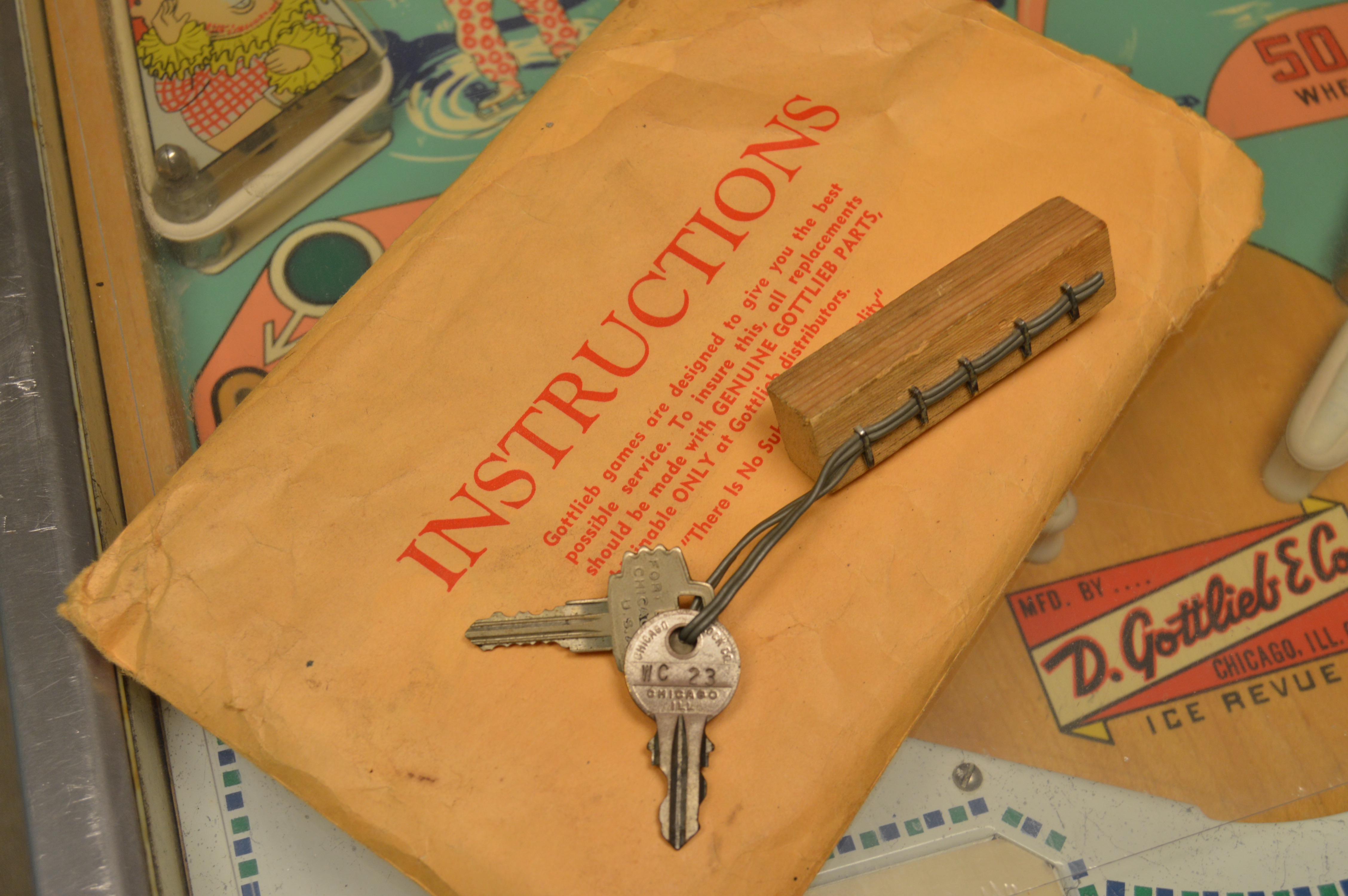 Vintage Gottlieb "Ice Revue" Pinball Machine