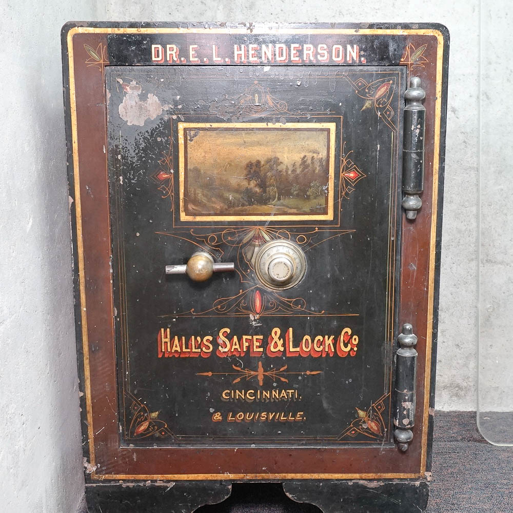 Antique Large Hall's Safe Co. Floor Safe