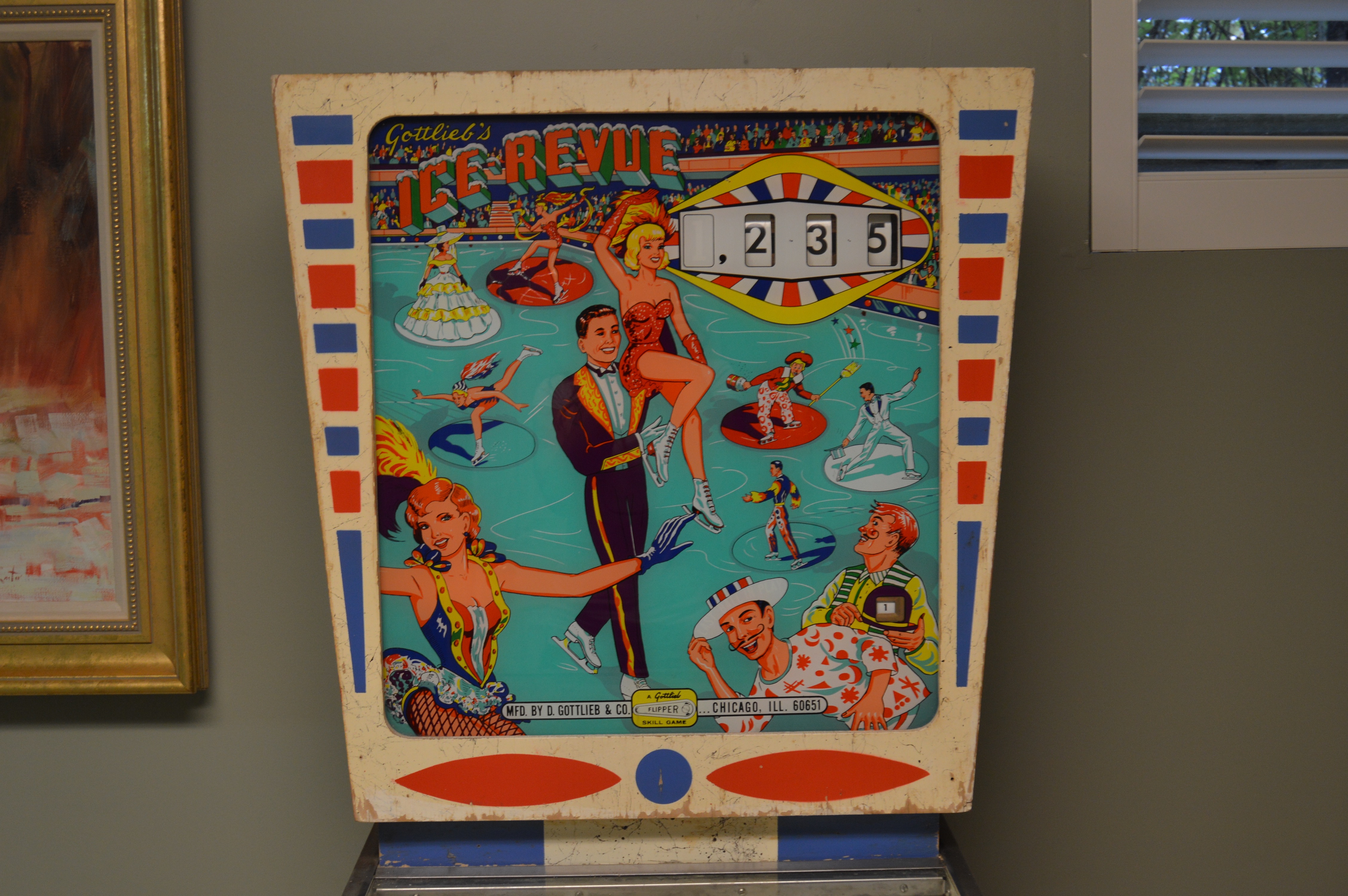 Vintage Gottlieb "Ice Revue" Pinball Machine