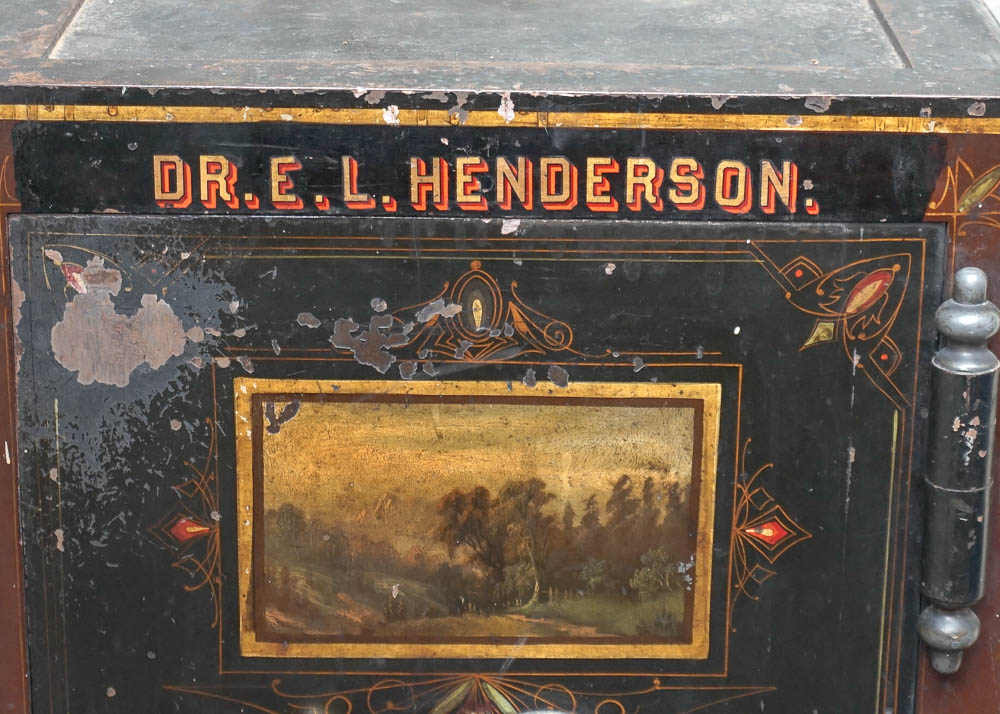 Antique Large Hall's Safe Co. Floor Safe