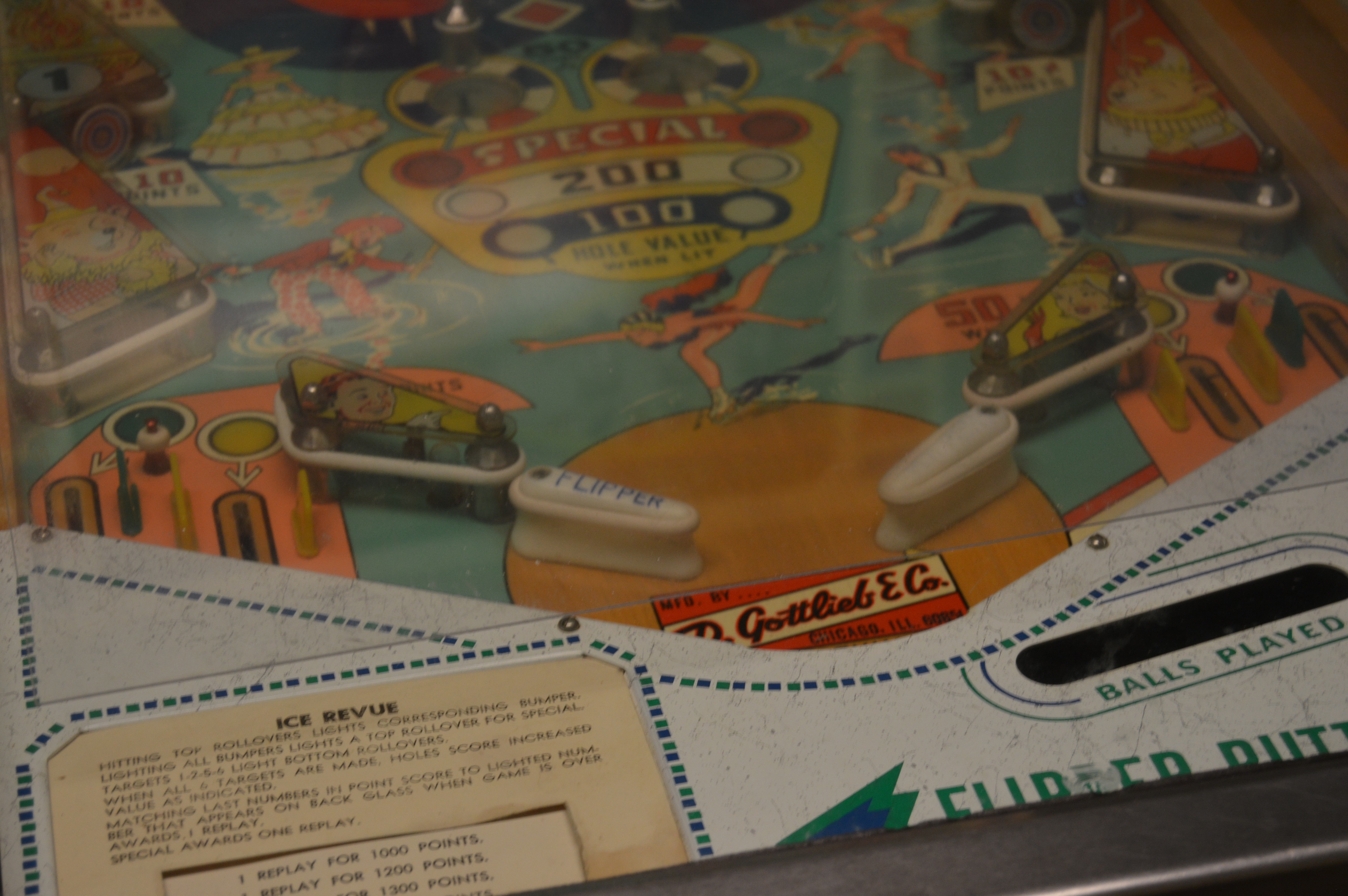 Vintage Gottlieb "Ice Revue" Pinball Machine