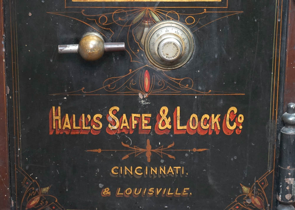Antique Large Hall's Safe Co. Floor Safe