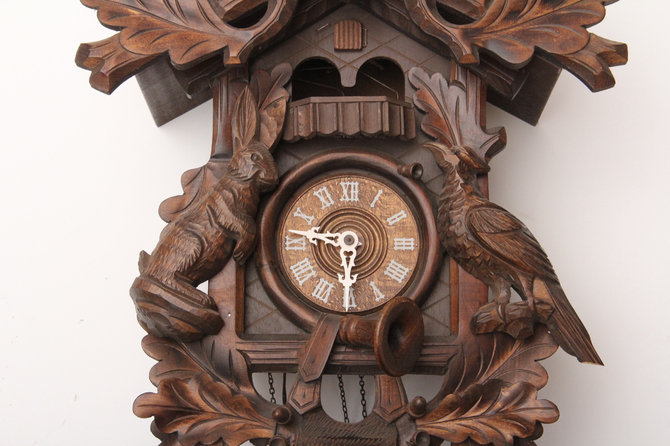 Vintage Black Forest Cuendet Cuckoo Clock with Swiss Movement