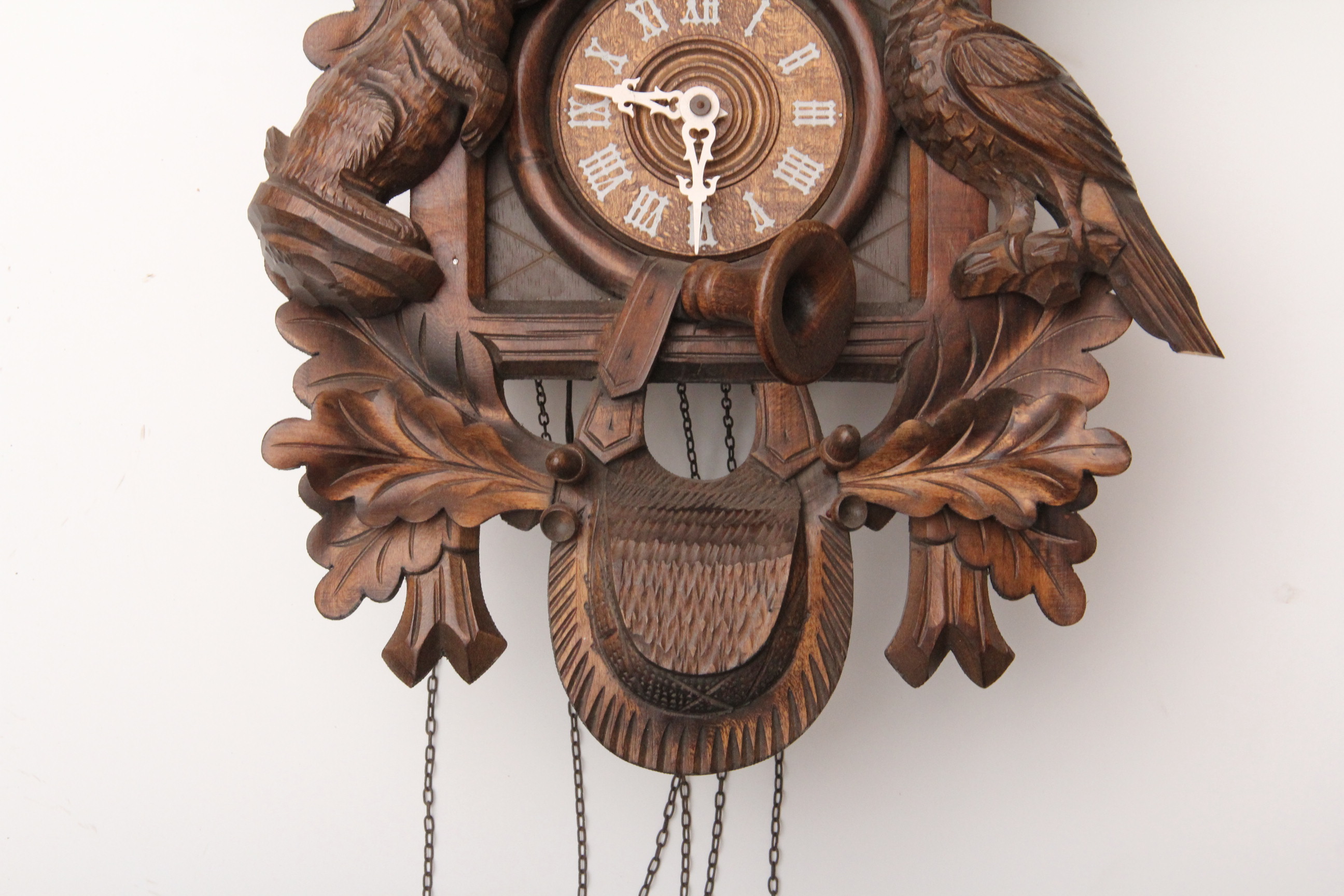 Vintage Black Forest Cuendet Cuckoo Clock with Swiss Movement