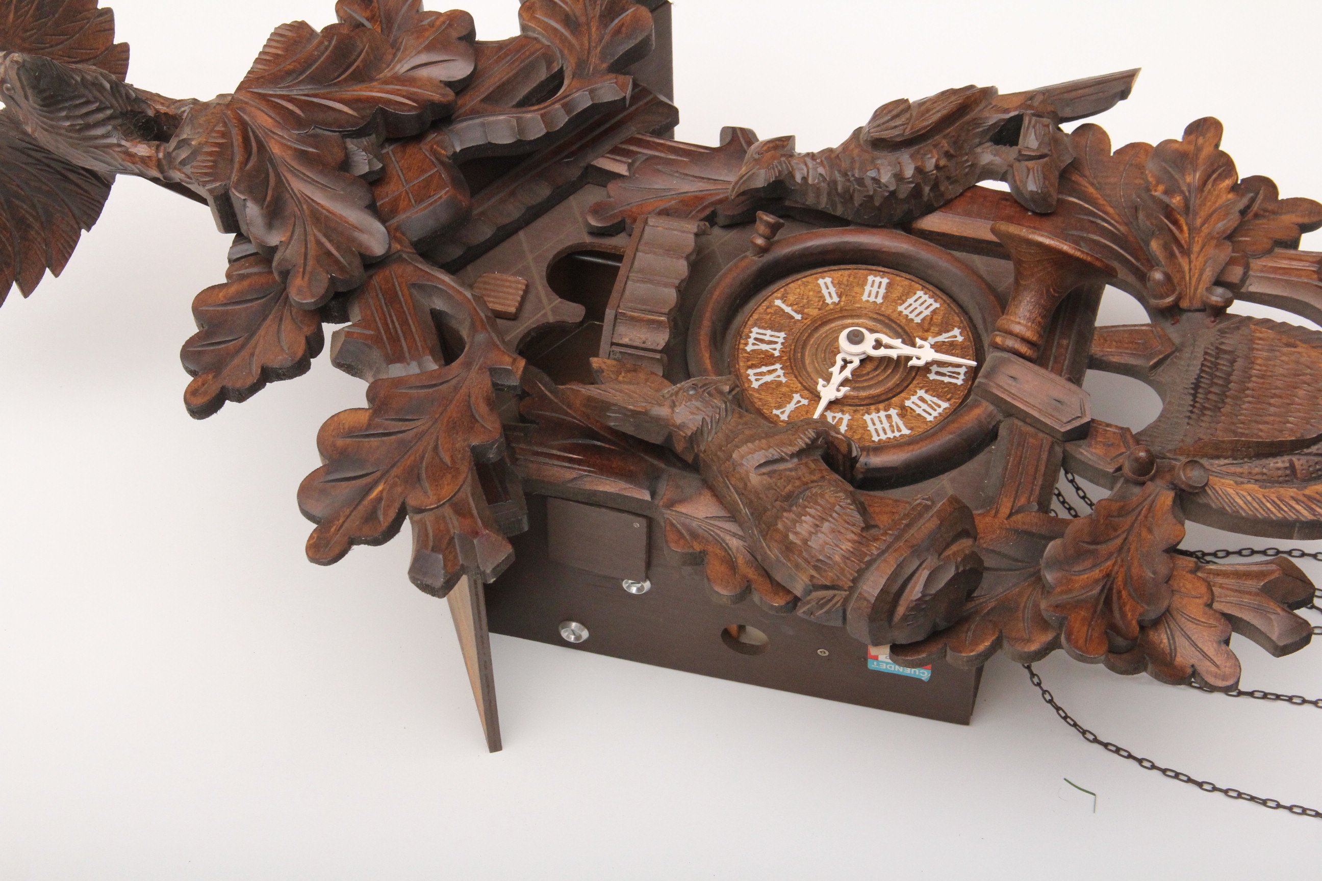 Vintage Black Forest Cuendet Cuckoo Clock with Swiss Movement