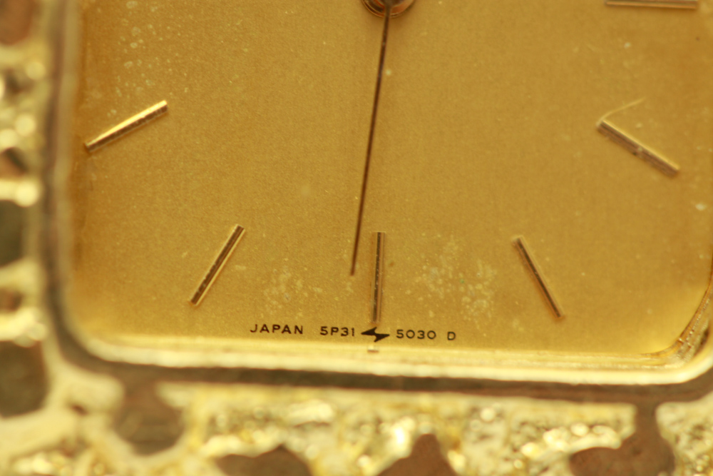 Seiko 14K Gold Nugget Men's Watch