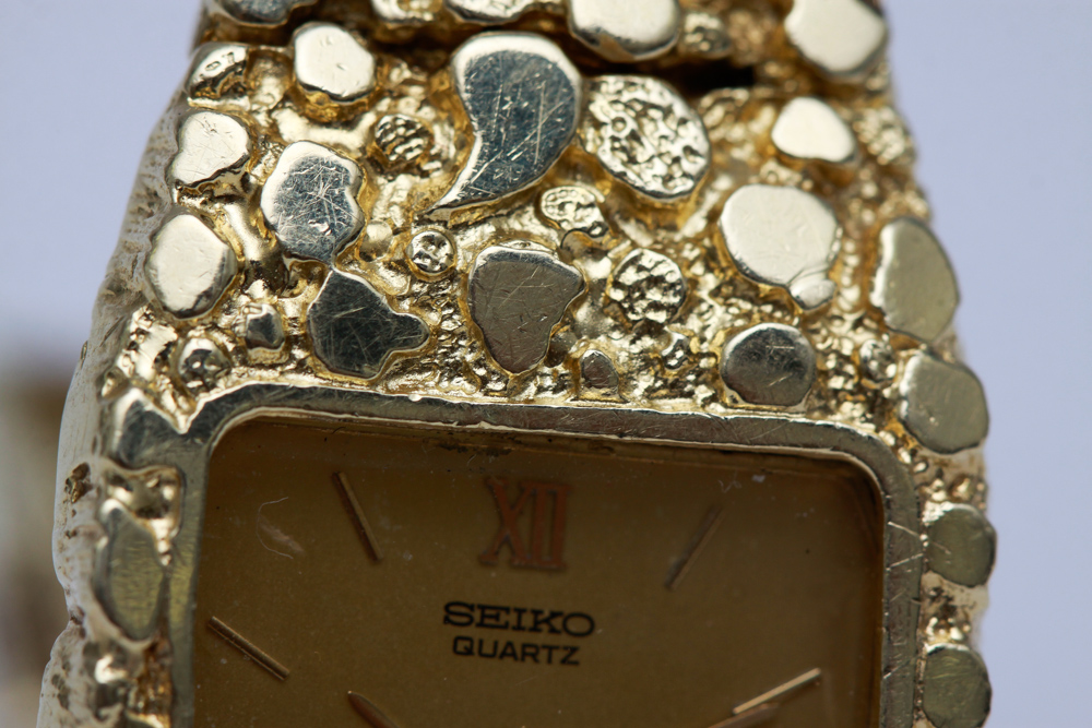 Seiko 14K Gold Nugget Men's Watch