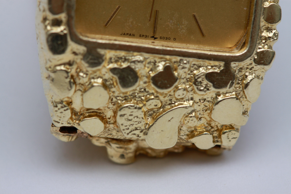 Seiko 14K Gold Nugget Men's Watch