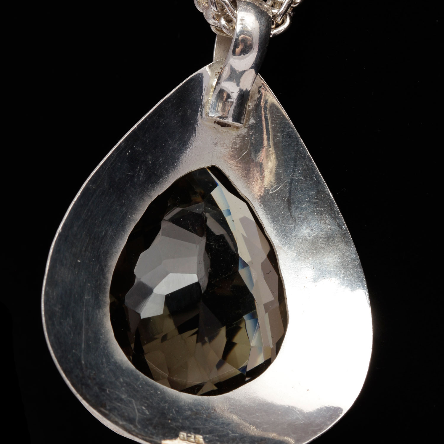 Sterling Silver Citrine Pendant Necklace