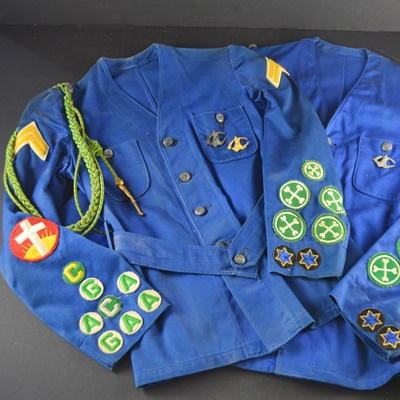 Two Vintage Culver Military Academy Uniform Jackets