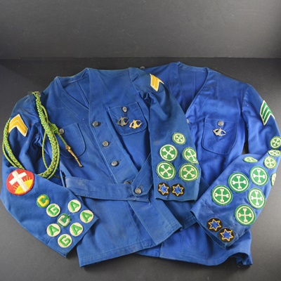 Two Vintage Culver Military Academy Uniform Jackets