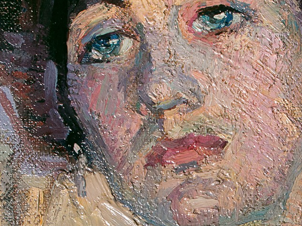 Emily B. Waite Woman with Chinese Vase Oil on Canvas