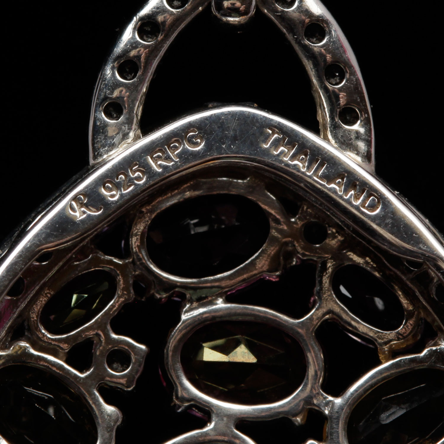 Sterling Silver Multi Color Gemstone White Topaz Earrings