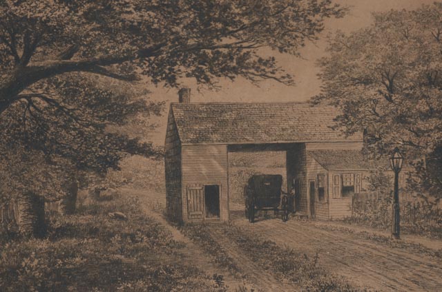 Charles Gondel 1896 Landscape Etching