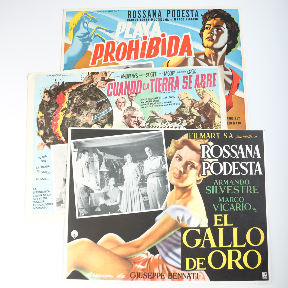 "Crack in the World" and Other Vintage Mexican Lobby Cards