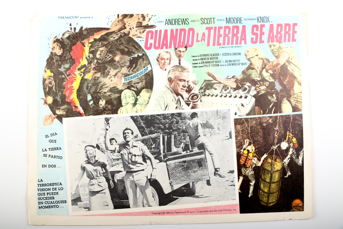 "Crack in the World" and Other Vintage Mexican Lobby Cards