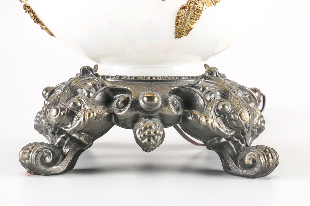 Vintage Milk Glass Table Lamp