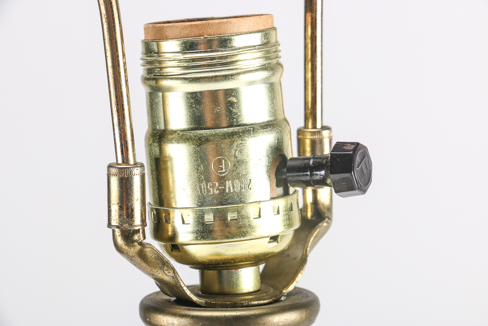 Vintage Milk Glass Table Lamp