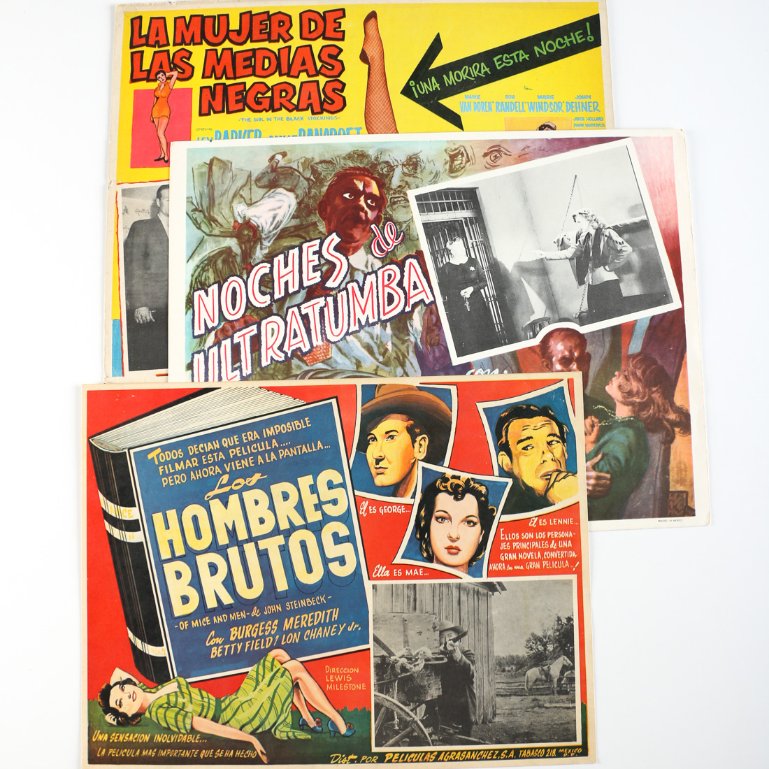 Vintage Spanish Lobby Cards Featuring "Noches de Ultratumba"