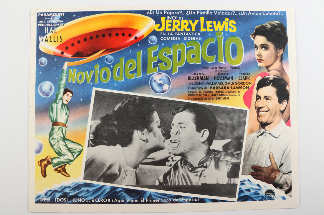 Vintage Spanish Lobby Cards with Jerry Lewis and Mickey Rooney
