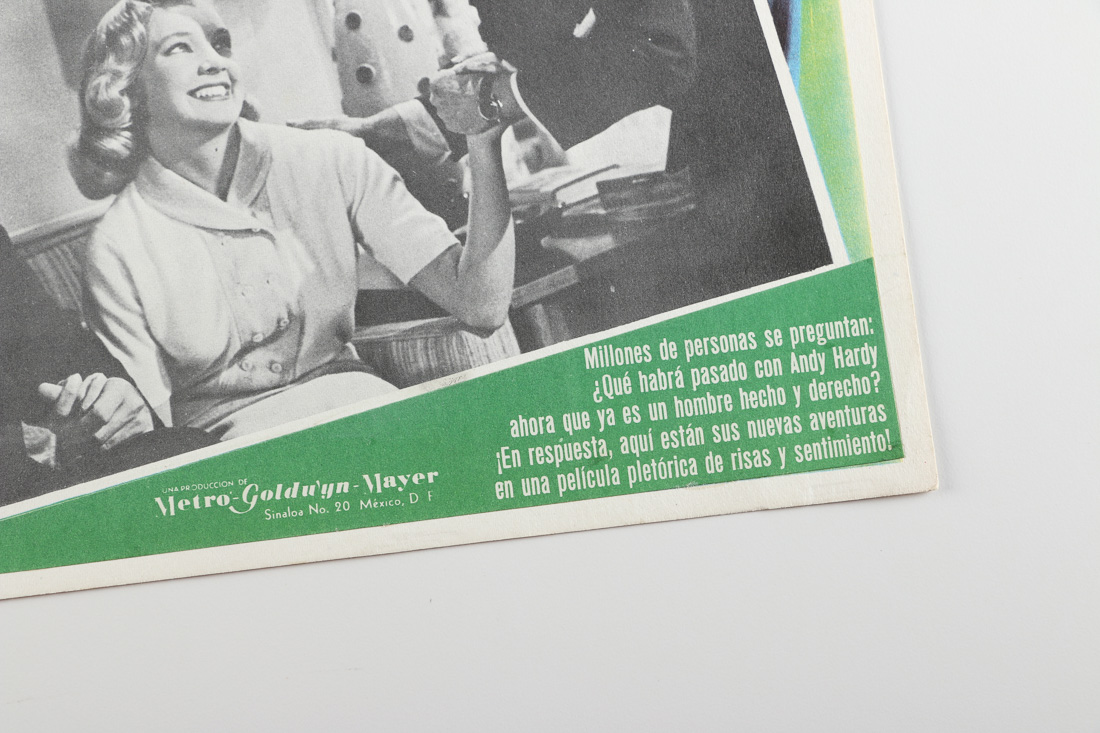 Vintage Spanish Lobby Cards with Jerry Lewis and Mickey Rooney