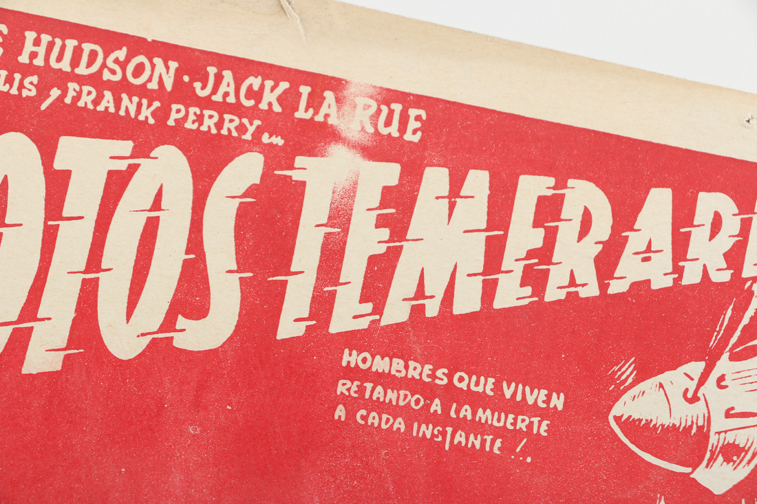 Vintage Spanish Lobby Cards with Airplane and Human Scenes