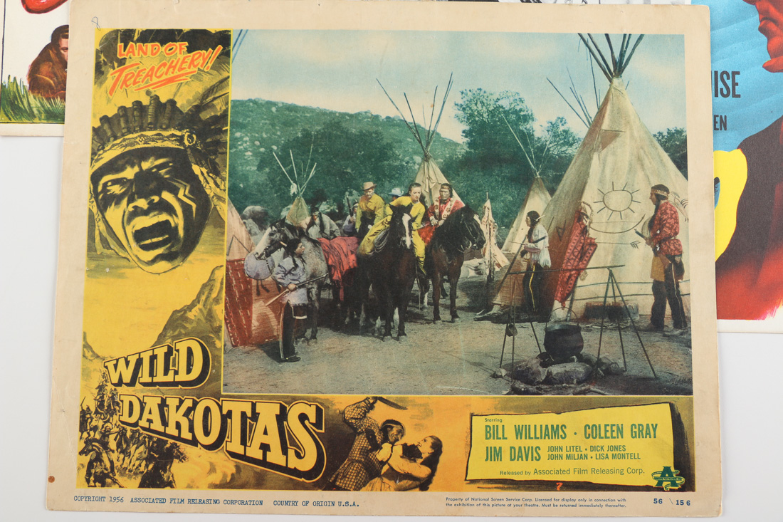 Collection of Vintage Spanish Western Movie Lobby Cards